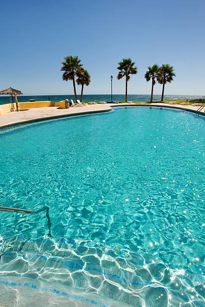 magnífica piscina - tourist resort apartment swimming pool caribbean fotografías e imágenes de stock