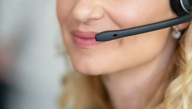 istock Woman Working In A Call Center Office 1189710996