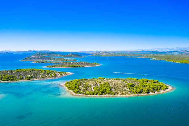 istock Wonderful Croatian coastline, islands in Murter archipelago 1189711892