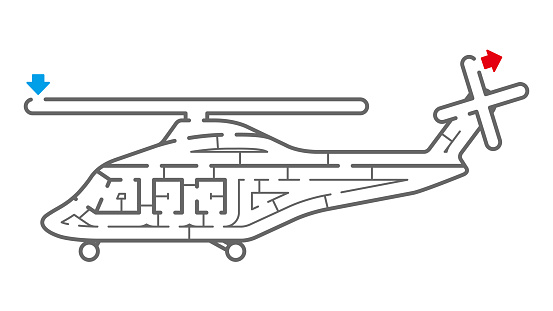 Helicopter Maze (Coloring Book)