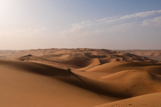 Empty Quarter Desert area in Saudi Arabia stock photo