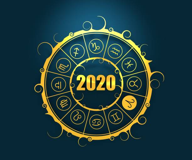 istock Astrology symbols in circle. 1189717716