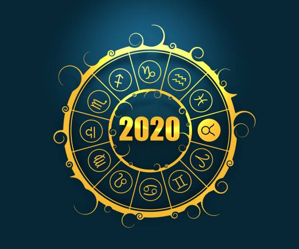 istock Astrology symbols in circle. 1189717741