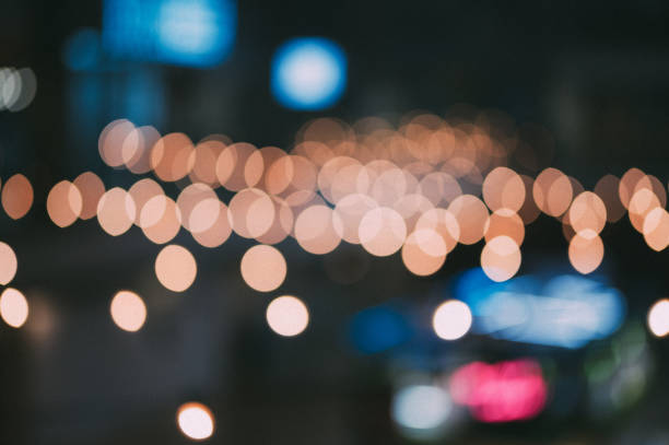 istock Cityscape Bokeh background at twilight time 1189722032