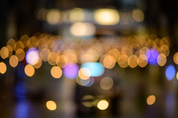 istock Colorful Bokeh light pattern in the city 1189722078