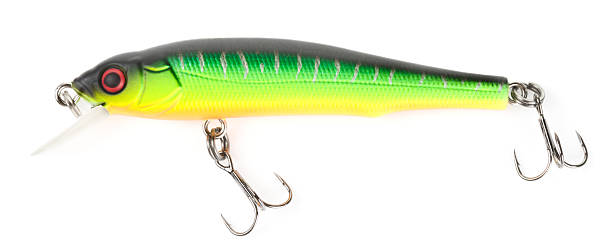 istock Plastic fishing lure (wobbler) isolated on white 118972725