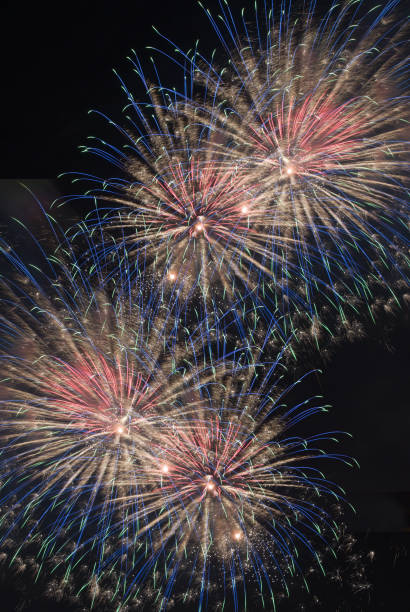 Feiertagsfeier mit Feuerwerk – Foto