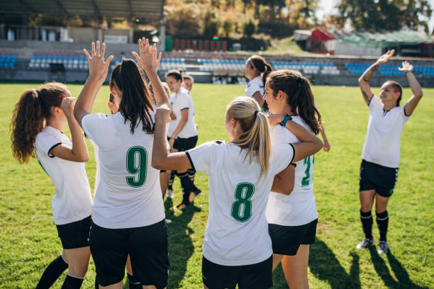 istock Celebrating the victory after soccer match! 1189729562