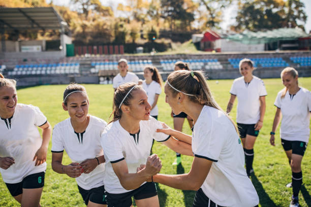 istock Celebrating the victory after soccer match! 1189730108