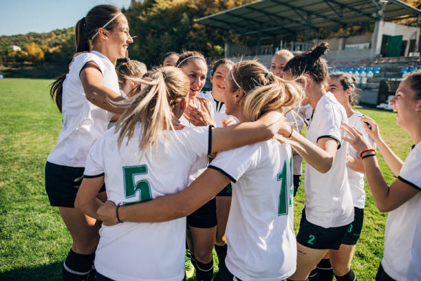 istock Celebrating the victory after soccer match! 1189730273