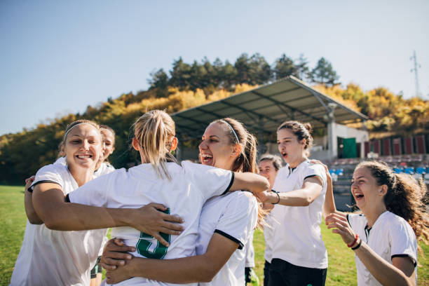 istock Celebrating the victory after soccer match! 1189730340