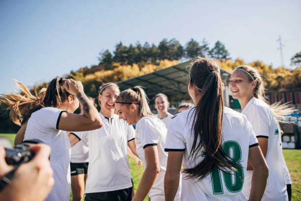 istock Celebrating the victory after soccer match! 1189730355
