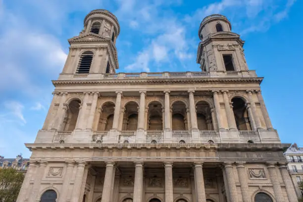 Photo of Church of Saint-Sulpice, Place Saint-Sulpice, Latin Quarter, 6th arrondissement., Paris, France
