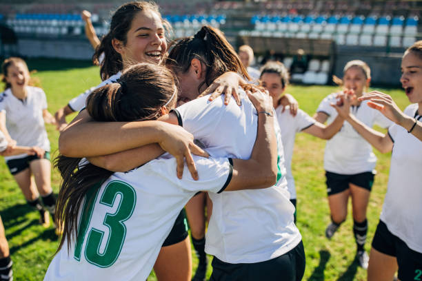 istock Celebrating the victory after soccer match! 1189734788
