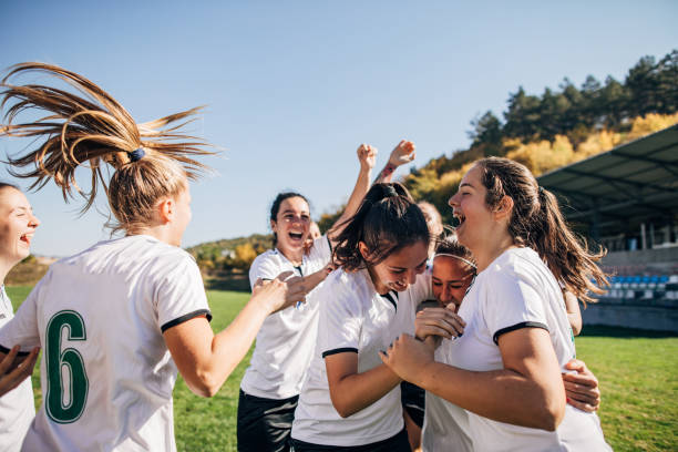 istock Celebrating the victory after soccer match! 1189734864