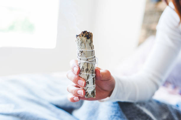 istock Burns some sage to banish those odours 1189736982