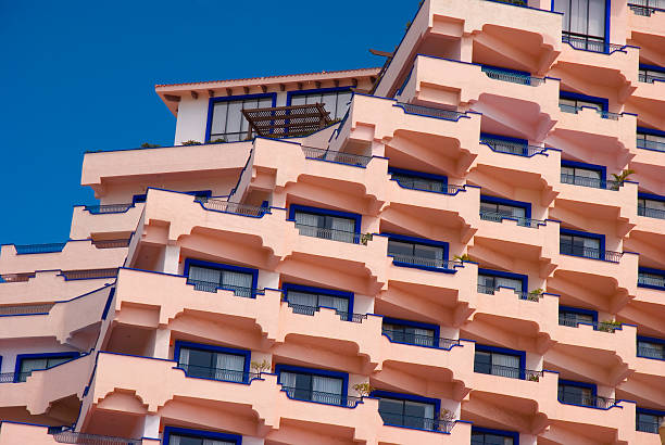 istock View of balconies in a Mexican resort 118973961