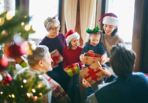 istock family celebrating Christmas 1189746737