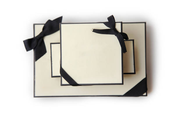 istock gift boxes with black bow and ribbon 1189748957