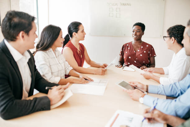 istock Meeting in a boardroom 1189753607