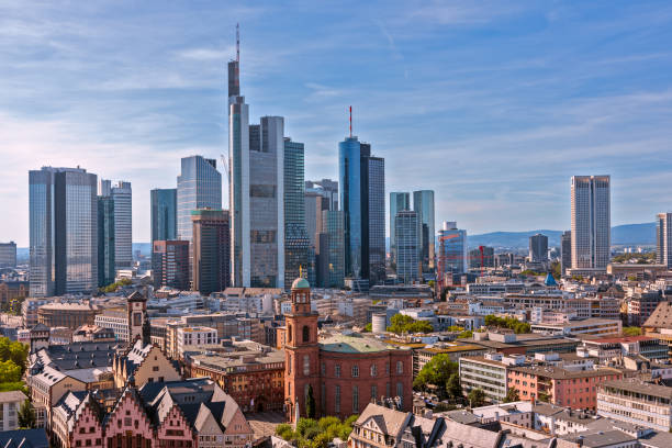 istock Skyline of Frankfurt with skyscrapers 1189754204