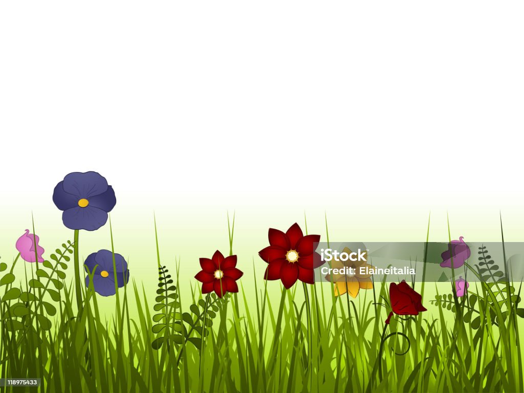 Fleurs sauvages - clipart vectoriel de Fleur sauvage libre de droits