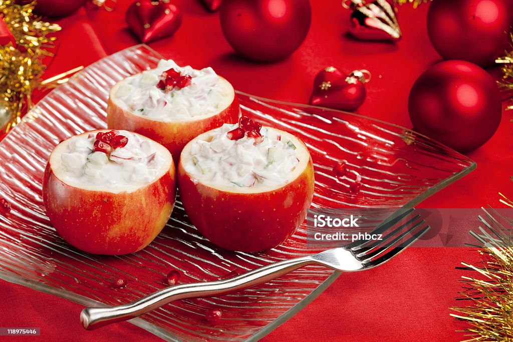 chicken salad  Apple - Fruit Stock Photo