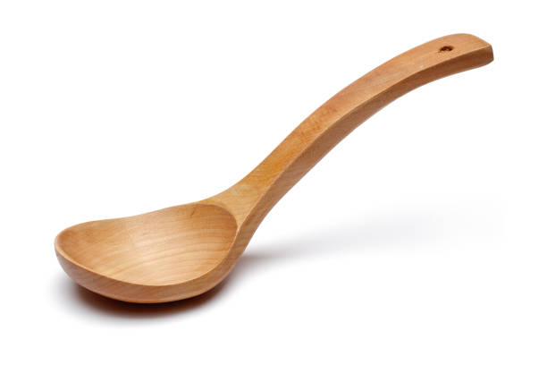 istock Wooden spoon isolated on white 1189754847