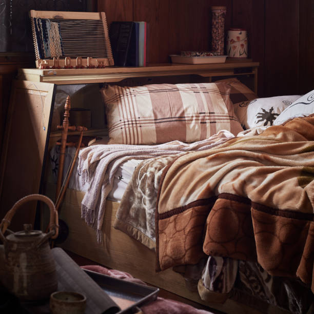 istock Pillow and blanket on bed, Decoration interior of bedroom, Selective Focus 1189754899