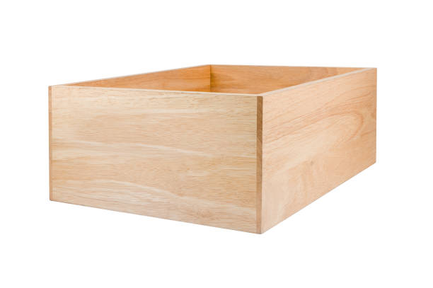 Free Stock Photo of Wooden Box With Metal Handles on White Background ...