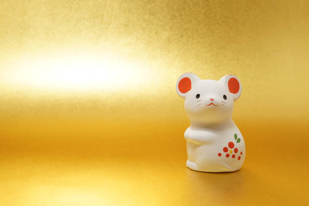 istock Rat year New Years card material (New Years card materials and New Year material) 1189756460