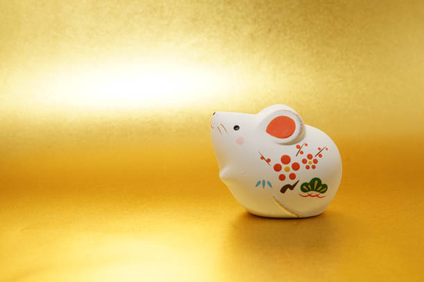 Rat year New Years card material (New Years card materials and New Year material). Shooting Location: Yokohama-city kanagawa prefecture