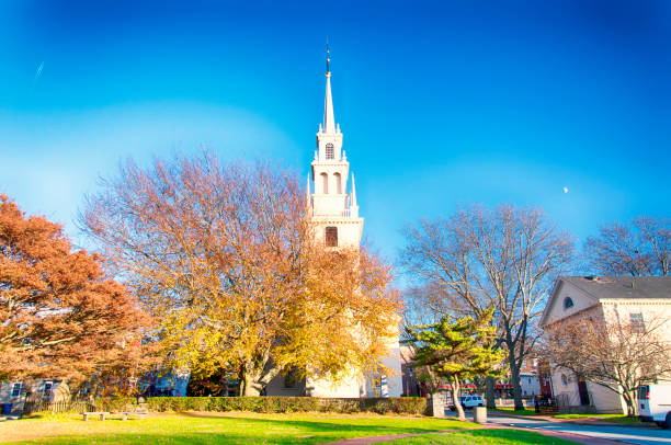 istock Trinity Church Newport Rhode Island Autumn 1189758876