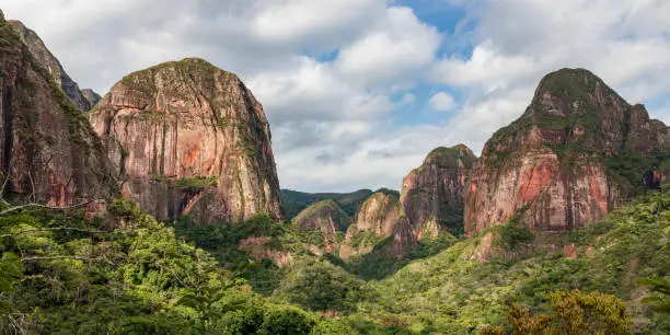 Mountain  and forest at Amboro park in Bolivia.