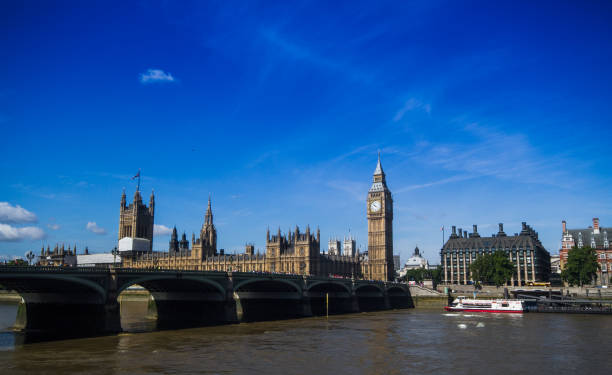 Palace of Westminster, London stock photo