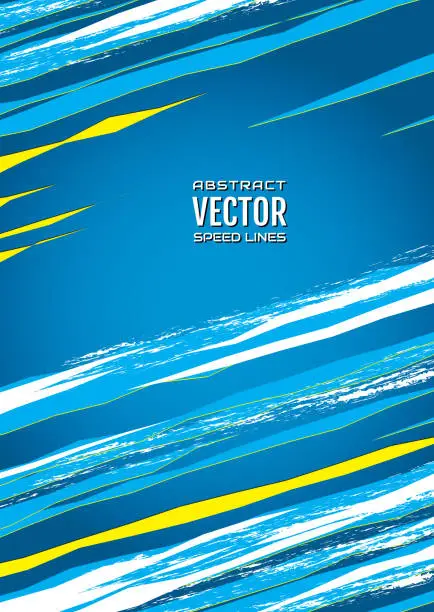 Vector illustration of Cold ice background. Colorful speed lines with effect explosion and space for text. Effect motion lines for comic book and manga. Template for web and print design. Vector