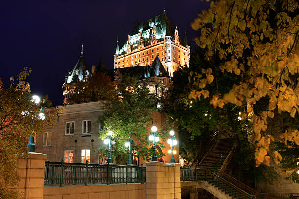istock Chateau Frontenac at night in autumn, Quebec City 118976890