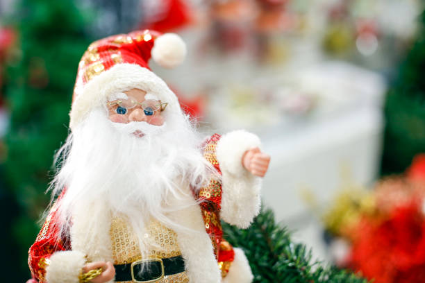 istock Christmas holidays background Santa doll 1189768982