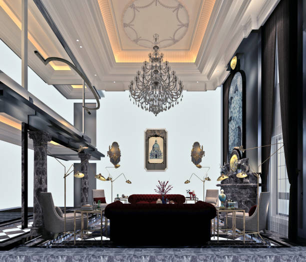 istock 3d render of living room 1189769084