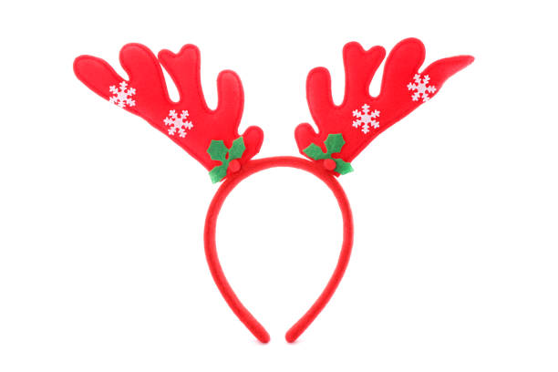 istock Christmas deer horns isolated on white background 1189770741