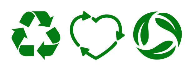 set recycling-symbolzeichen – lagervektor - repetition stock-grafiken, -clipart, -cartoons und -symbole