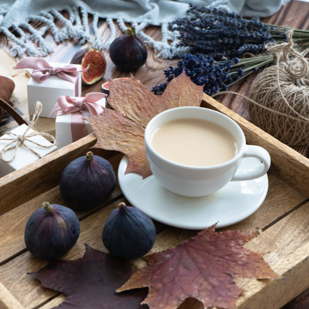 istock Autumn holiday flat ley 1189774168