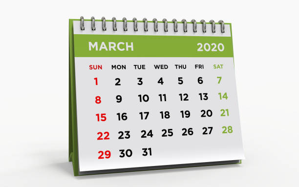 istock Desk calendar MARCH 2020 1189774171