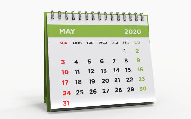 istock Desk calendar MAY 2020 1189774175