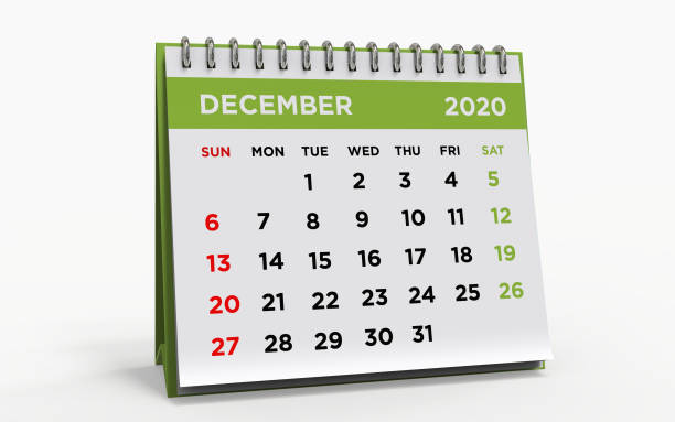 istock Desk calendar DECEMBER 2020 1189774189