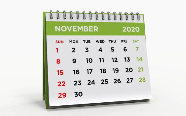 istock Desk calendar NOVEMBER 2020 1189774190