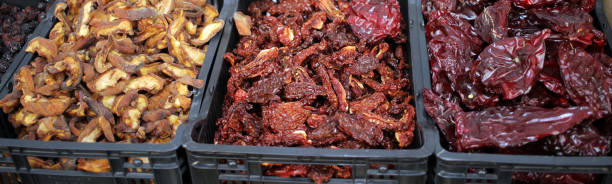 istock Dry red peppers. Red peppers background. 1189775531