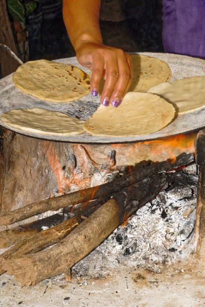 istock Making tortillas over a wood fire 1189777345