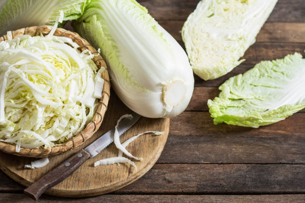 istock Fresh and organic Chinese cabbage 1189780285