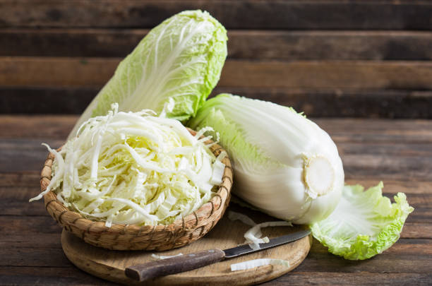 istock Fresh and organic Chinese cabbage 1189780287